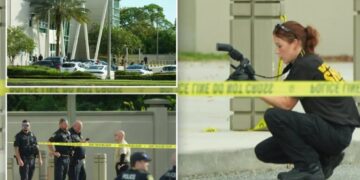 Florida woman, 70, opens fire inside police department lobby, chief says