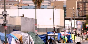 Nearly 6,000 homeless people could be displaced by the L.A. Olympics, study says