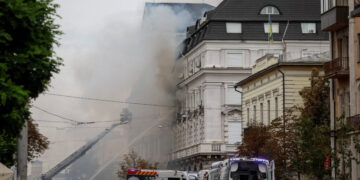 Russian Drone Strikes Office of Ukraine’s Intelligence Chief