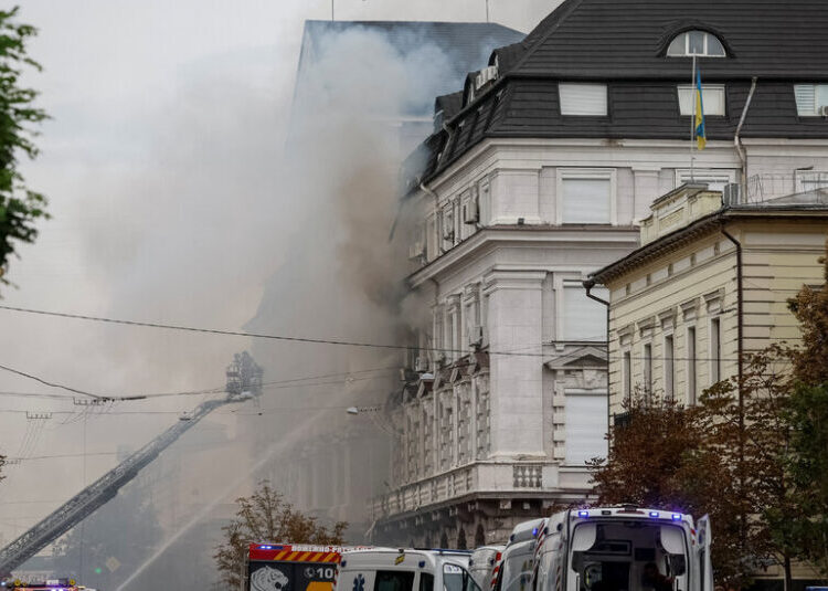 Russian Drone Strikes Office of Ukraine’s Intelligence Chief