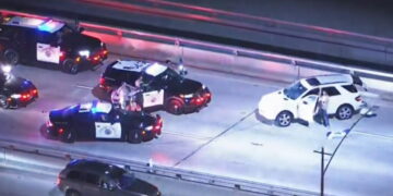 Driver of stolen Mercedes led police on erratic, slow-speed chase through South L.A.