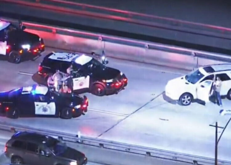 Driver of stolen Mercedes led police on erratic, slow-speed chase through South L.A.