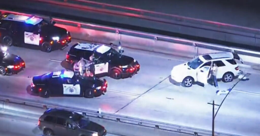 Driver of stolen Mercedes led police on erratic, slow-speed chase through South L.A.