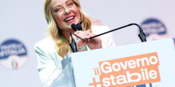 Meloni celebrates her Italian government’s longevity during party rally in Bari