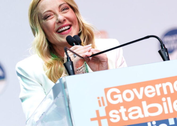 Meloni celebrates her Italian government’s longevity during party rally in Bari