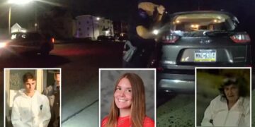Police release video of finding murdered Pennsylvania college student in back of car