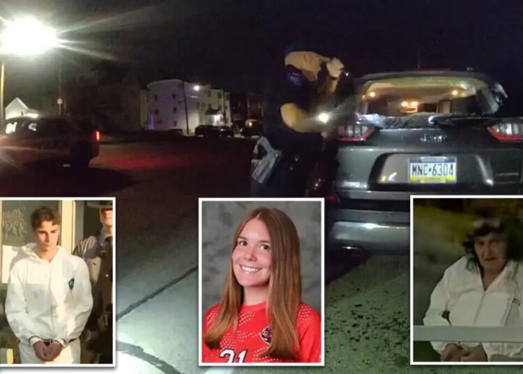 Police release video of finding murdered Pennsylvania college student in back of car