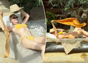 Kylie Minogue, 58, wows in yellow string bikini on European vacation