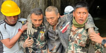 Rescuers in Nepal pull 2 people alive from the debris 10 days after devastating floods