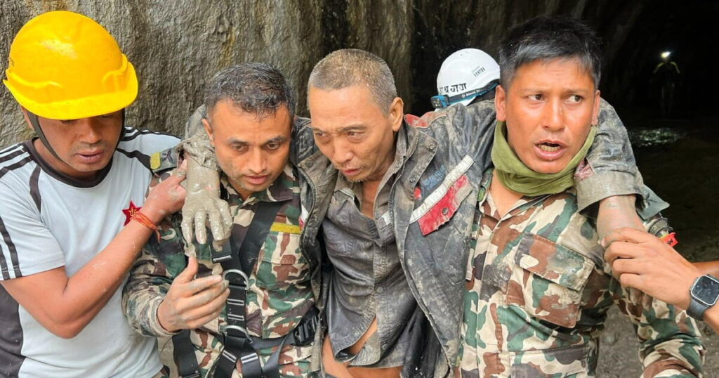 Rescuers in Nepal pull 2 people alive from the debris 10 days after devastating floods