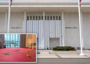 Chunk of Kennedy Center’s ceiling collapses after vicious storm plowed through nation’s capital overnight