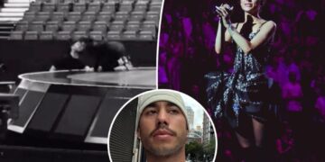 Ariana Grande caught giving boyfriend Ricky Álvarez a passionate kiss during wrap-up for tour