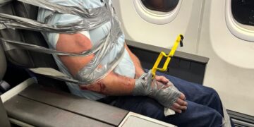 Unruly Passenger Is Restrained With Duct Tape During a Flight