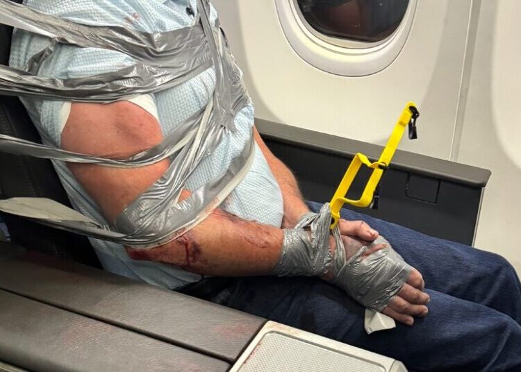 Unruly Passenger Is Restrained With Duct Tape During a Flight
