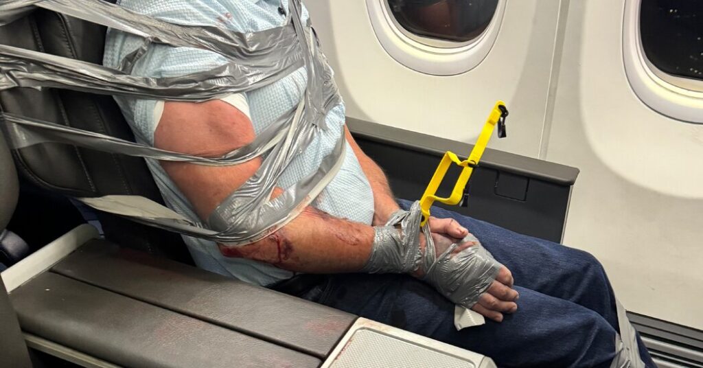 Unruly Passenger Is Restrained With Duct Tape During a Flight