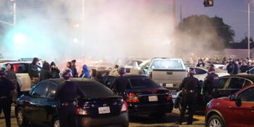 LAPD busts massive street takeover in South Bay, impounding more than 100 cars