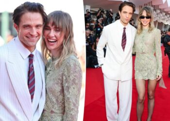 Robert Pattinson and Suki Waterhouse share sweet kisses at Venice Film Festival