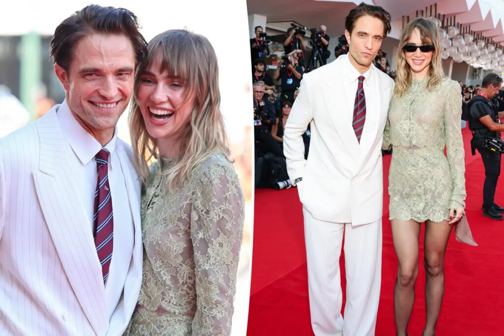 Robert Pattinson and Suki Waterhouse share sweet kisses at Venice Film Festival