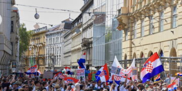 Thousands rally in Croatia demanding urgent cleanup of toxic waste from a town