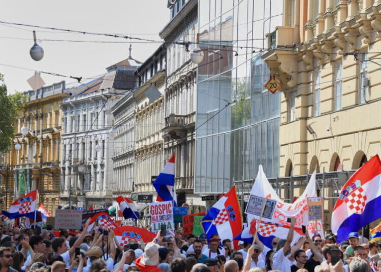 Thousands rally in Croatia demanding urgent cleanup of toxic waste from a town