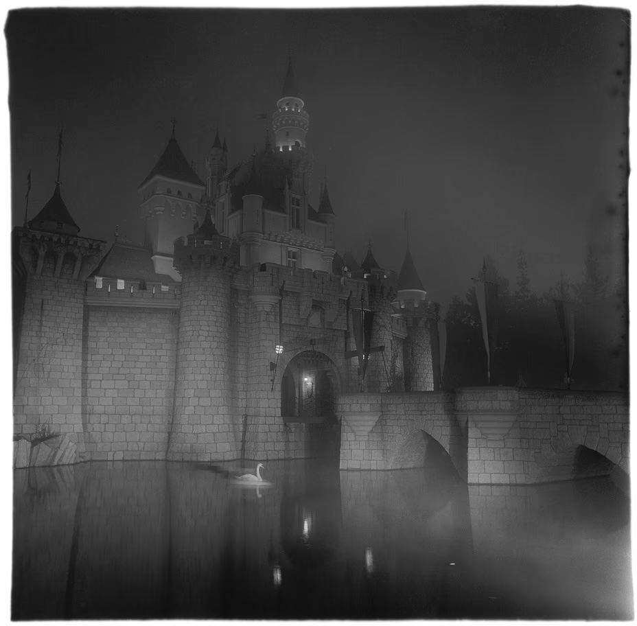 A castle in Disneyland, California, in 1962