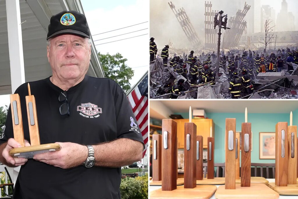 Retired FDNY chief constructs touching  handmade tributes to honor 9/11 Bravest