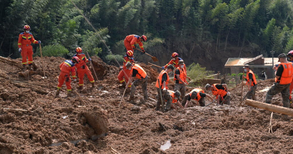 Mudslide death toll in China rises to 3 after heavy rain from Typhoon Saudel