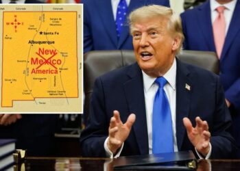Trump posts map that renames New Mexico ‘New America’