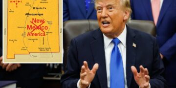Trump posts map that renames New Mexico ‘New America’
