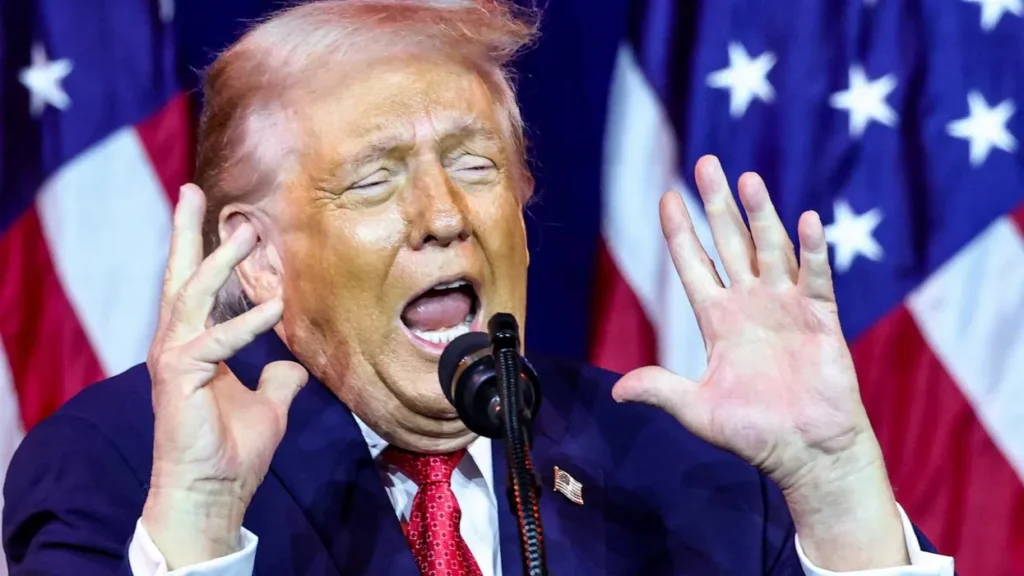Onlookers fear ‘something very wrong’ with Trump as he claims US ownership of the moon