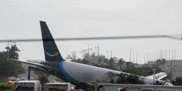Amazon cargo plane crashes at Miami airport, killing five people