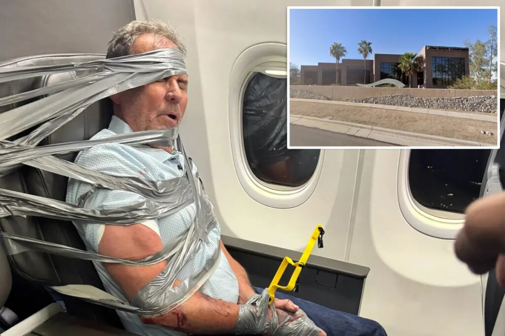 Unruly airline passenger who had to be duct-taped to seat after N-word meltdown fired from Arizona realty company
