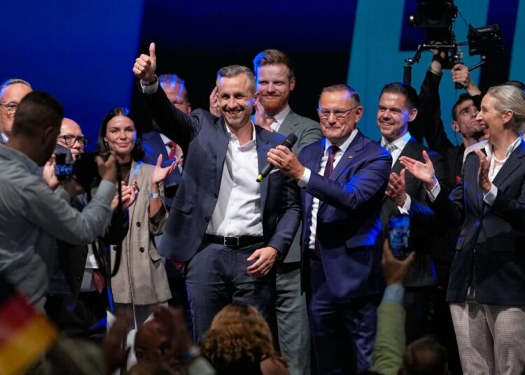 A German politician with a MAGA touch lifts his nationalist party to victory