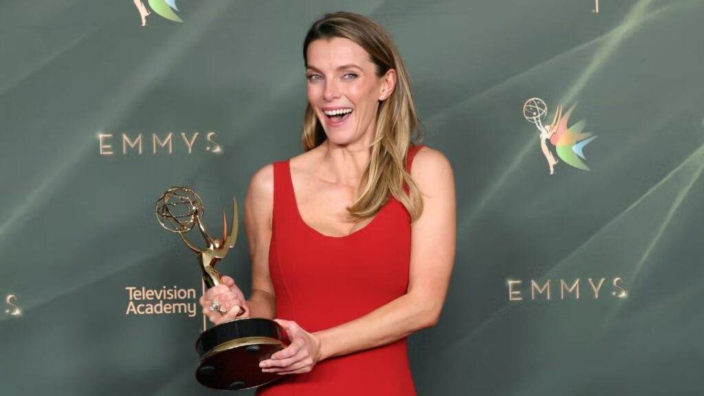 Betty Gilpin Confesses She’s ‘Forever Pitching’ a ‘Widow’s Bay’ Season 2 Return After Emmy Win