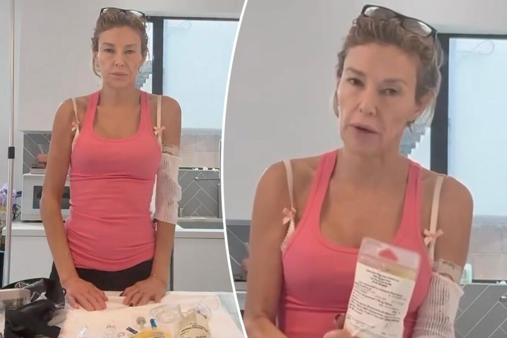 Brandi Glanville details daily 18-hour IV trips for ongoing health struggles: ‘I feel like death’