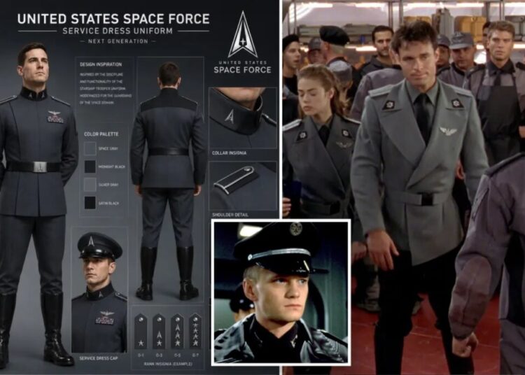 Trump reveals new Space Force uniforms inspired by ‘Starship Troopers’