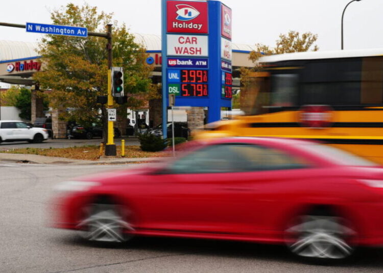 Fuel prices at record Labor Day high amid Iran war