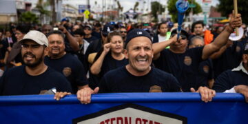 Union workers at Labor Day rally sound alarm over automation, job losses, affordability