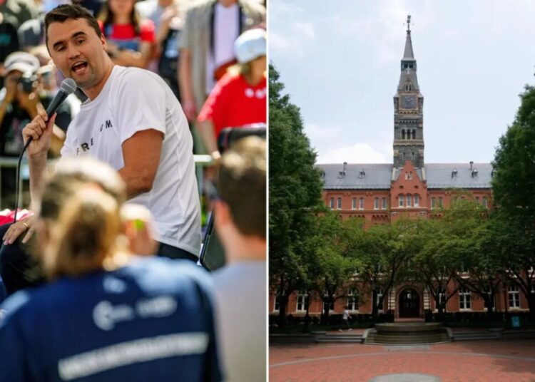 Outrage as Georgetown students reportedly plan Charlie Kirk ‘lookalike contest’ on assassination anniversary
