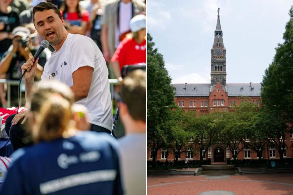 Outrage as Georgetown students reportedly plan Charlie Kirk ‘lookalike contest’ on assassination anniversary