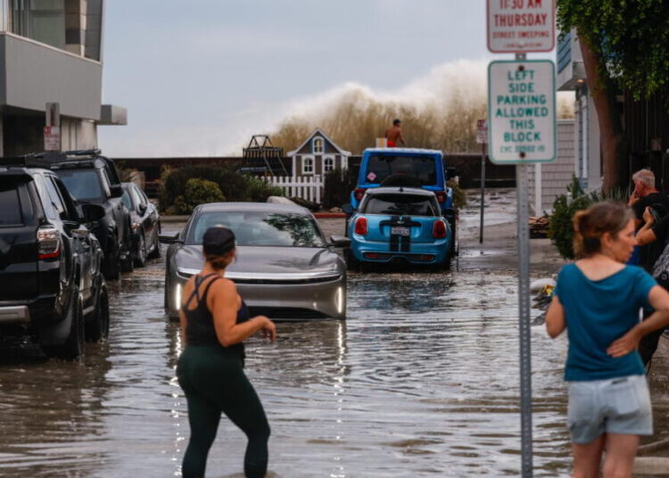Dozens of homes evacuated in Long Beach due to storm damage, high surf