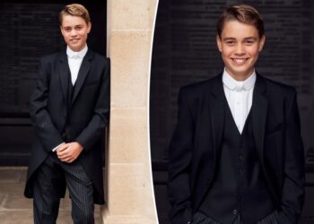Prince George, 13, looks all grown up in school uniform in official Eton College portraits
