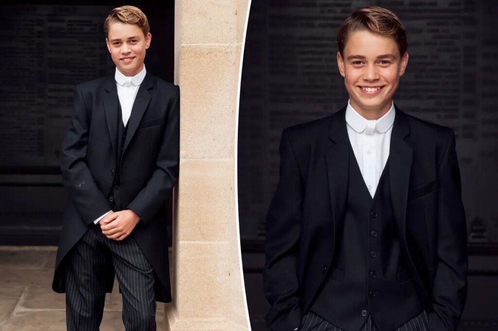 Prince George, 13, looks all grown up in school uniform in official Eton College portraits
