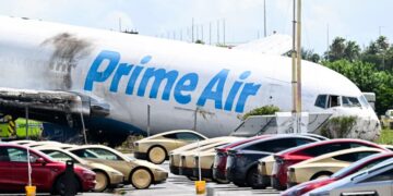 Amazon Cargo Jet Crashes Just Feet From Parking Lot Full of Tesla Cybercabs, Killing Five