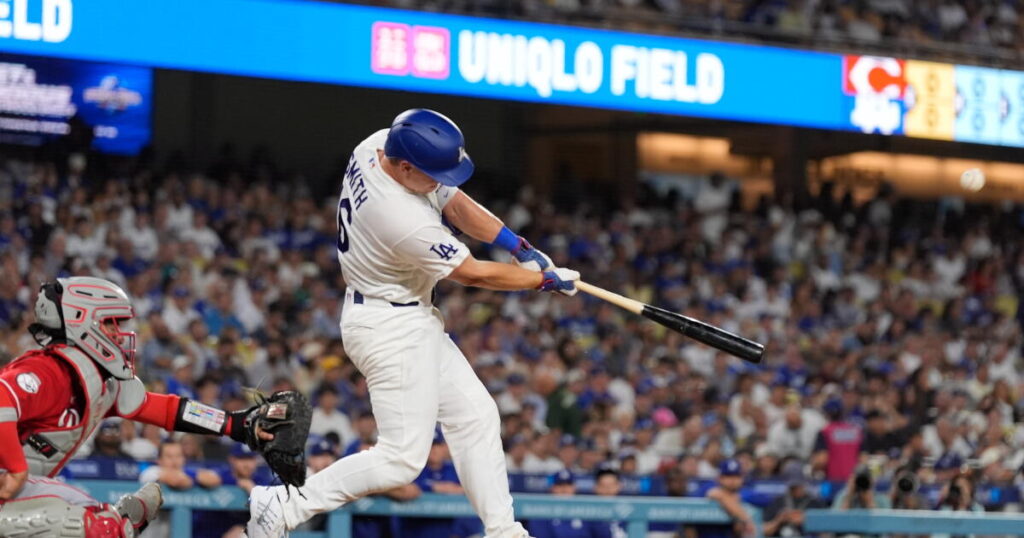 Catcher Will Smith shows how much he was missed as Dodgers beat Reds