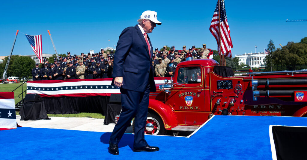 At 9/11 Tribute, Trump Adds New Claim to His Disputed Role After Attack