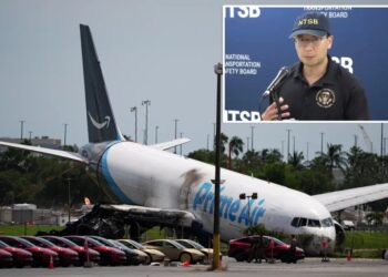Data shows Amazon jet’s key braking systems did not deploy during deadly Miami crash: NTSB