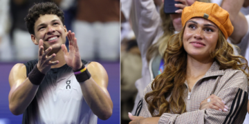 Ben Shelton wins record-setting U.S. Open match but forgets key shoutout: soccer star girlfriend Trinity Rodman