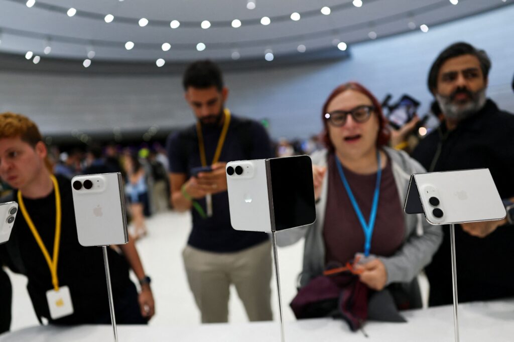 Apple’s first folding phone has three screens and costs $2,000
