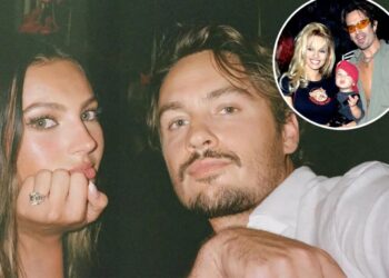 Pamela Anderson and Tommy Lee’s eldest son, Brandon, engaged to girlfriend Katarina Demetriades